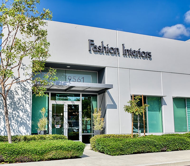 Custom Window Treatment Showroom in Irvine, California - Fashion Interiors